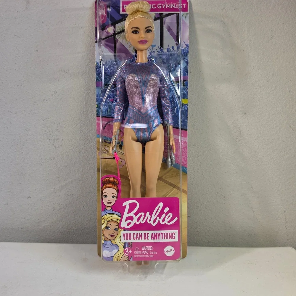 Barbie Girls Rhythmic Gymnast‎ Doll Purple Blue Shimmer Leotard GTN65 NIB